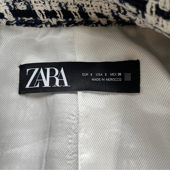 *SOLD* Zara Textured Tweed Blazer, Sz S - Picture 4 of 5